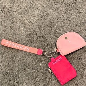 Pink and Red CEGOLFS Keychain Set